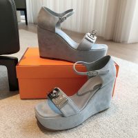 Hermes women's platform wedge sandal with kelly buckle size35-42 boutique iinclusion