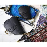 Dior Scratch-proof vintage flap saddle elegant baguette shoulder bag with magnetic fastener - 图片 5