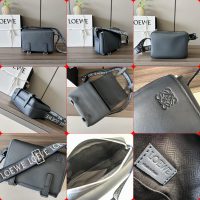 Loewe unisex military messenger flap shoulder crossbody case camera bag full inclusion - 图片 7