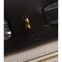 Hermes Herbag Zip 31 canvas tote bag. with detachable clutch full handmade