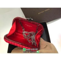 braided BV women's velvet cocktail clutch socialite party pochette cosmetic cellphone holder pouch - 图片 2