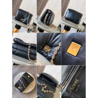 Loewe puffer Goya cosmetic pouch smartphone holder sling chain crossbody shoulder flap messenger - 图片 7