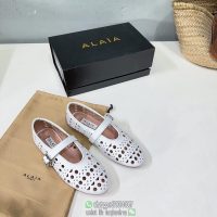 Alaia breathable flat ballet shoes Mary Jane boat slip-on daily walking pump size35-42 - 图片 2