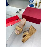 Valentino rockstud wedge espadrilles platform slide sandal mules size35-42 - 图片 2