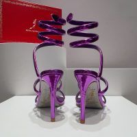 rene caovilla Cleo satin spiral heel sandal pump luxury designer shoes size35-42 9.5cm - 图片 9