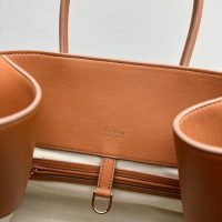 The Row margaux 15 shoulder shopper tote convertible travel carryall handbag in smooth calfskin - 图片 5