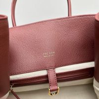The Row margaux 15 canvas shopper tote weekender travel carryall handbag in smixed material - 图片 6