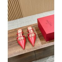 Valentino pointed flat sandal slipper outdoor slide mules half drag shoes designer shoes size35-40 - 图片 6