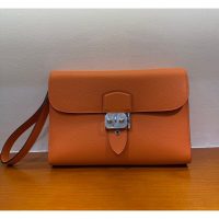 epsom Hermes depeches 24cm business clutch wristlet handmade boutique inclusion