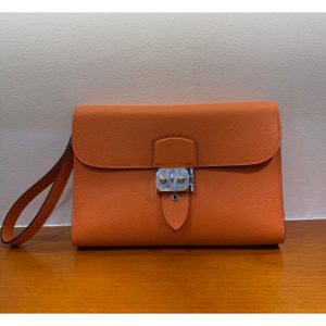 epsom Hermes depeches 24cm business clutch wristlet handmade boutique inclusion