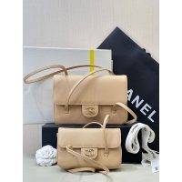 chanel preppy coco small/mini shoulder flap bag in caviar calfskin