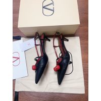 womne's Valentino cherryfic kitten-heel slinback pump Latin dancer footwear size35-40 - 图片 7