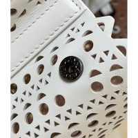 laser-cut Alaia perforated neverfull carryall handbag shoulder open tote with detachable clutch - 图片 6