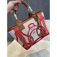 Hermes Steeple 25 canvas Tote Bag