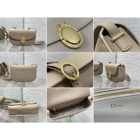 microchip version Dior oval-medal shoulder crossbody flap messenger bag - 图片 8