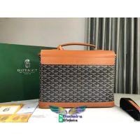 戈雅 GY Citadin men's document briefcase canvas flap messenger bag worker commuter bag - 图片 2