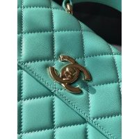 lambskin Chanel Trendy CC Top-Handle Flap Bag-vibrant minit