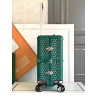 Goyard vintage trolley suitcase boarding cabin luggage wheeled case travel gadget 20 inches - 图片 8