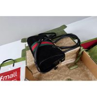 suede Gucci web-stripe boston shopper handbag weekend duffle tote - 图片 7