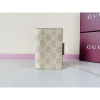 Gucci GG Supreme Burgundy Leather Card holder Wallet - 图片 9