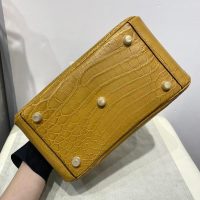 Crocodile Her^^m lindy 26 boston shopper handbag large luxury designer tote travel keepall handbag - 图片 3