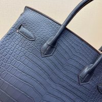 Mate Nile crocodile Her^^m Birkin 30 designer shopper handbag holiday travel keepall luggage - 图片 3