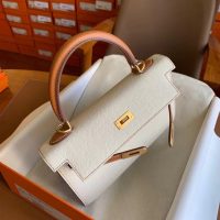 Hermes bicolor kelly 25 handbag-epsom calfskin GHW full handmade boutique inclusion