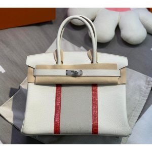 Hermes birkin 25 club handbag PHW-togo leateher full handmade/boutique inclusion