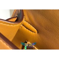 Pre-order swift leather Herme mini Kelly pochette cosmetic clutch authetic quality - 图片 7