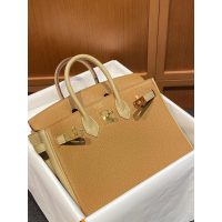 Special edition horseshoe stamp Her.mes Birkin 25 handbag mixed color Togo calfskin handmade stitch - 图片 2