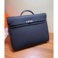 togo Hermes kelly depeches 36 briefcase document handbag PHW full handmade/boutique inclusion