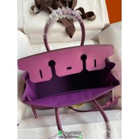 Epsom Hermes Birkin 30 solid top-handle handbag laptop document handbag handmade stitch ready stocks - 图片 4
