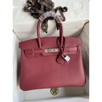 epsom hermes birkin 30 handbag with horse charm GHW full handmade/boutique inclusion