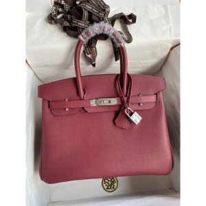 epsom hermes birkin 30 handbag with horse charm GHW full handmade/boutique inclusion