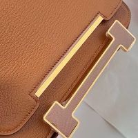 hermes geta shoulder messenger flap bag GHW in chevre leather full handmade/boutique inclusion