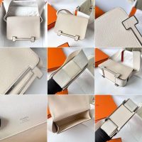 hermes geta shoulder messenger flap bag GHW in chevre leather full handmade/boutique inclusion