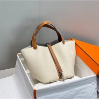 togo Hermes picotin 22 bucket tote GHW full handmade boutique package