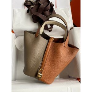 Hermes picotin 22 bucket tote GHW full handmade boutique package