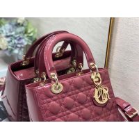 Dior quilted handbag large-capacity shopping tote crossbody bag genuine leather woman bag five grids - 图片 5