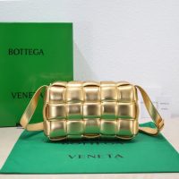 Bottega BV cassette cosmetic party pouch clutch woven flap square messenger padded original grade - 图片 2