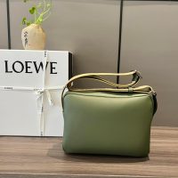 Loewe neutral military messenger flap shoulder crossbody case camera bag with jacquard strap - 图片 3