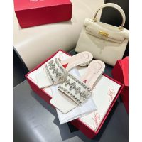 Roger RV crystal-detailed flat sandal slipper stylish sandy beach shoes size35-42 - 图片 3