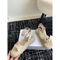 Dior anckle strapped velcro flat sandal women's gladiator combat sandal size35-41 - 图片 6