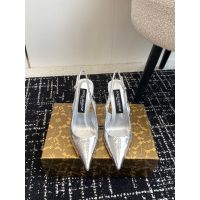 D&G heel slingback pump sandal bride wedding party shoes influencer nightclub shoes size35-40 10cm - 图片 4
