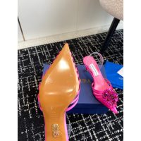 aquazzura pointed heel slingback sandal satin heel pump slipon ladies dress shoes size35-42 7.5cm - 图片 9