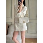 vintage Chanel medium boy bag in diamond-quilted lambskin