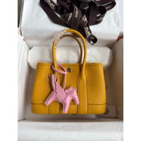 togo Hermes garden party 23 mini tote handbag full handmade boutique package