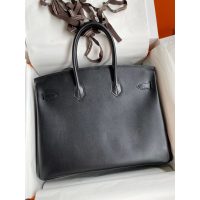 Hermes Birkin 35 top-handle handbag-box leather gun hardware full handmade boutique inclusion - 图片 3