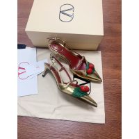 womne's Valentino cherryfic kitten-heel slinback pump Latin dancer footwear size35-40 - 图片 8