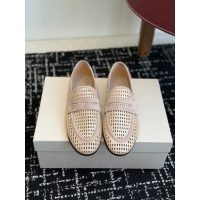 Brunello women's lazer-cut perforated casual loafer flat slip-on pump size35-40 - 图片 3